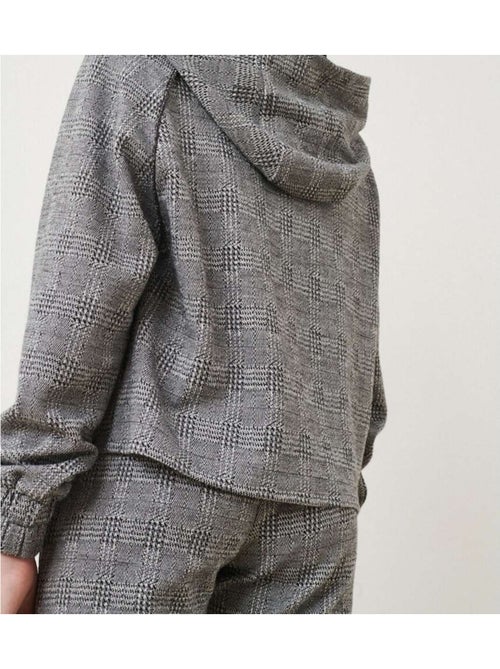 TEDDY SMITH - Sweat carreaux col capuche CHECK - Kiabi