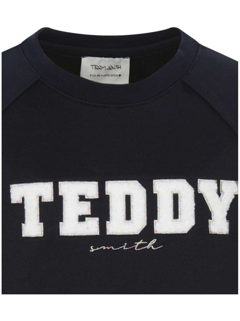 TEDDY SMITH - Sweat col rond AMOR Bleu - Kiabi
