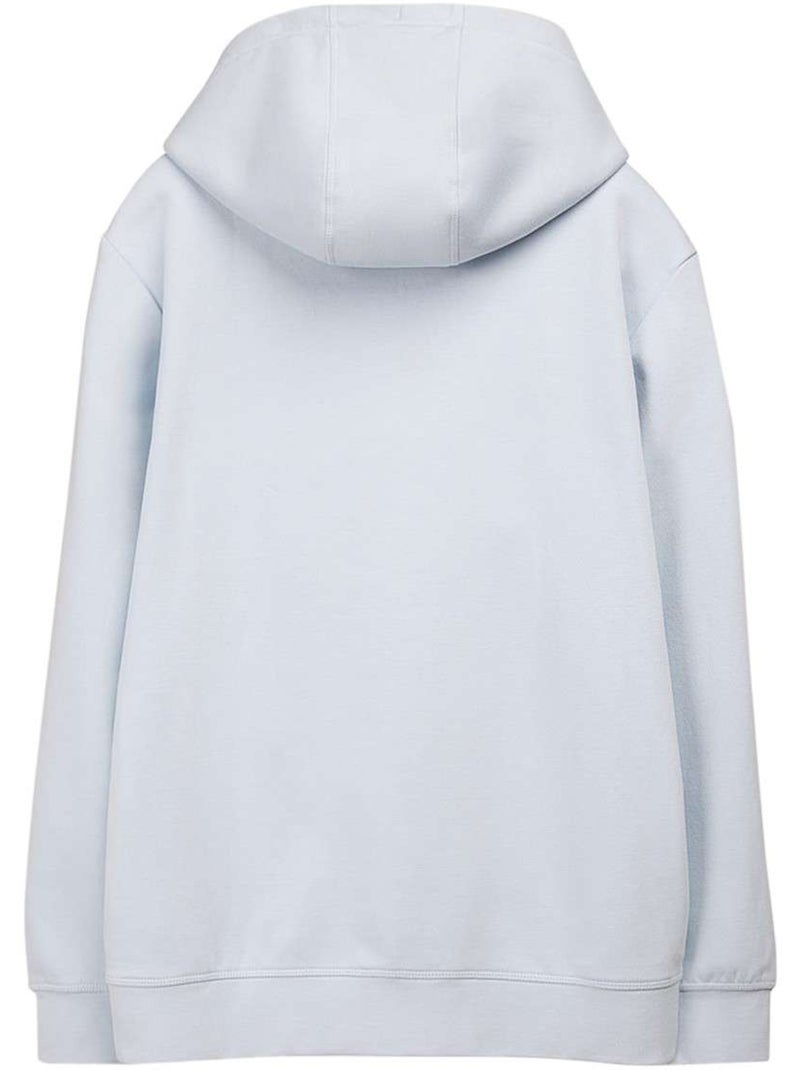 TEDDY SMITH - Sweat coton mélangé à capuche droit Bleu - Kiabi