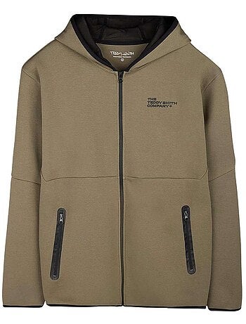 TEDDY SMITH - Sweat coton mélangé à capuche droit