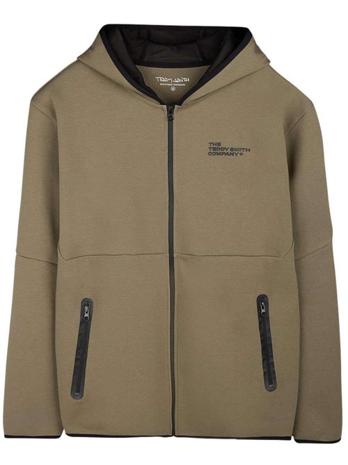 TEDDY SMITH - Sweat coton mélangé à capuche droit - Kiabi