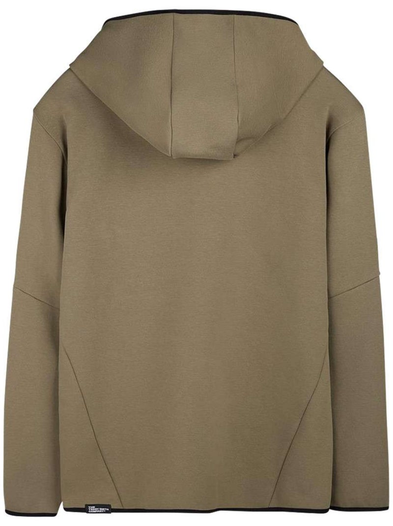 TEDDY SMITH - Sweat coton mélangé à capuche droit Vert - Kiabi
