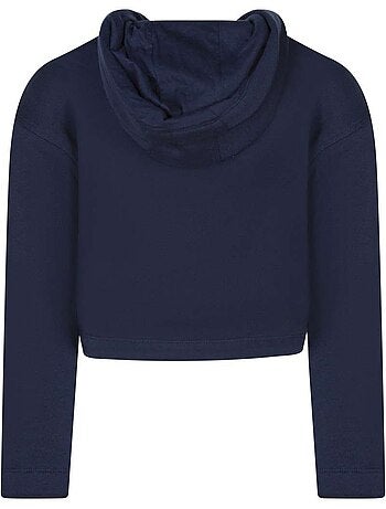 TEDDY SMITH - Sweat coton mélangé col à capuche droit