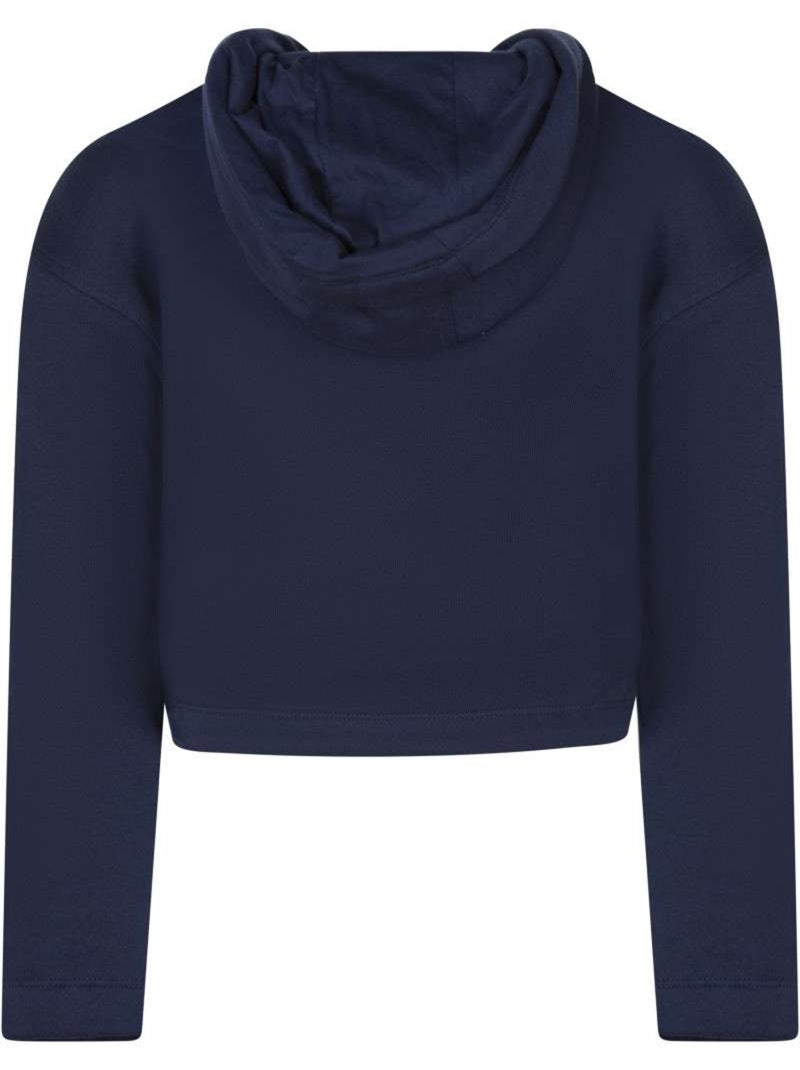 TEDDY SMITH - Sweat coton mélangé col à capuche droit Bleu - Kiabi