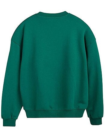 TEDDY SMITH - Sweat coton mélangé col rond ample