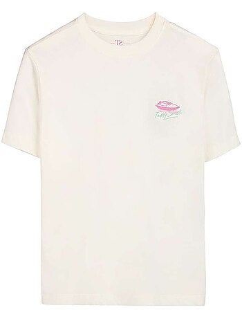 TEDDY SMITH - T-shirt coton col rond droit