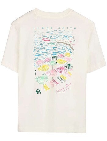TEDDY SMITH - T-shirt coton col rond droit