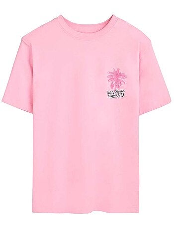 TEDDY SMITH - T-shirt coton col rond droit