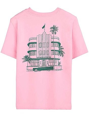 TEDDY SMITH - T-shirt coton col rond droit