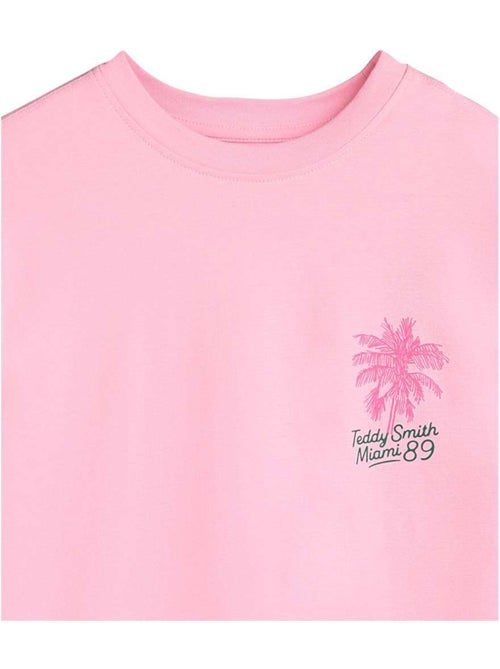TEDDY SMITH - T-shirt coton col rond droit - Kiabi