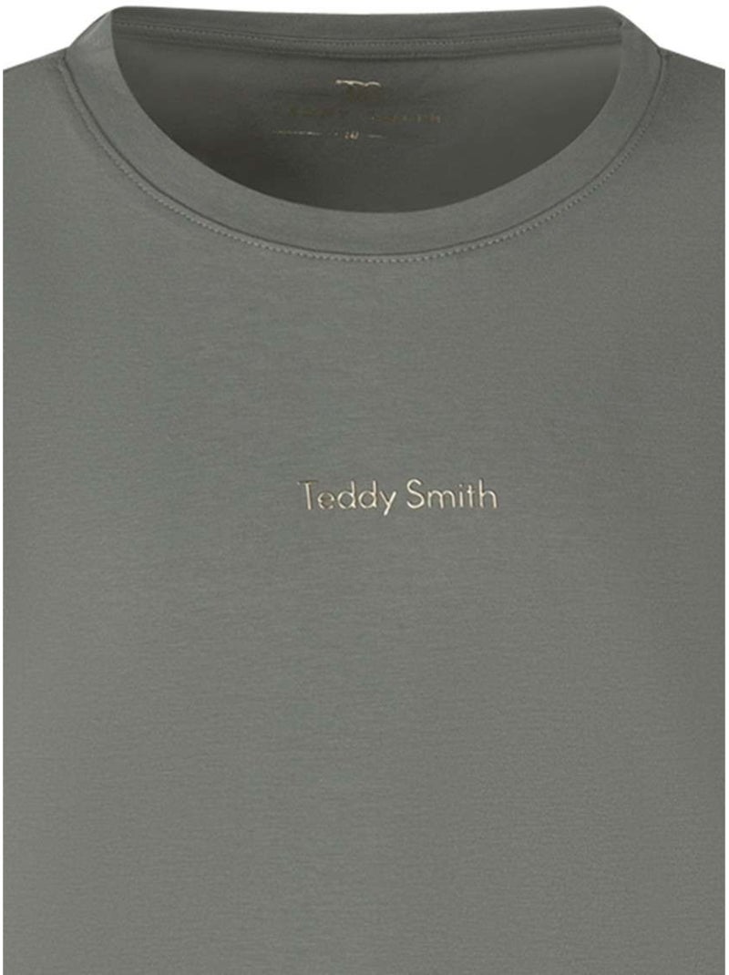 TEDDY SMITH - T-shirt coton col rond droit Vert - Kiabi