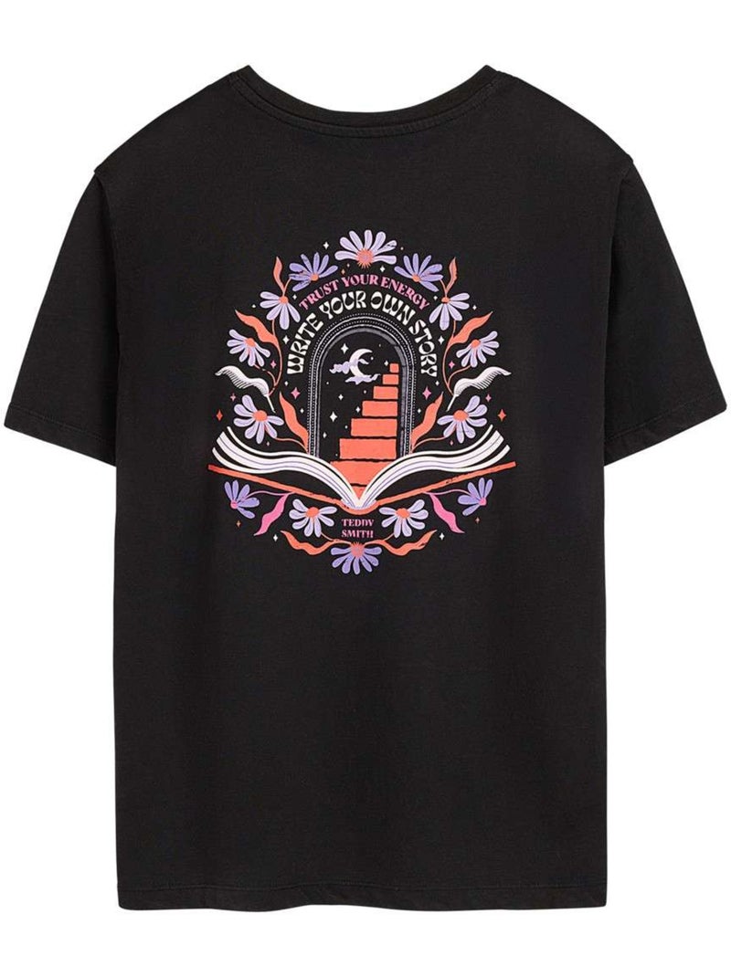 TEDDY SMITH - T-shirt coton col rond Noir - Kiabi