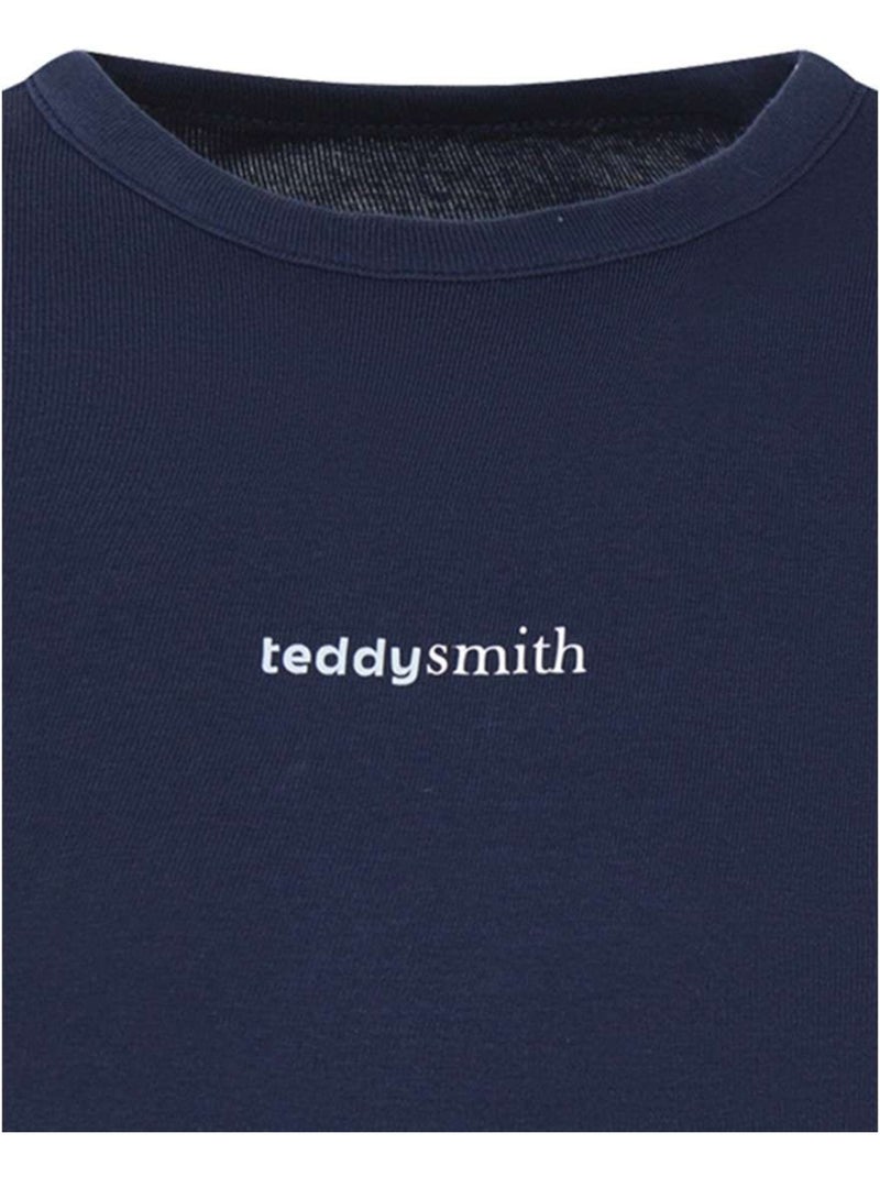 TEDDY SMITH - T-shirt coton court Bleu - Kiabi