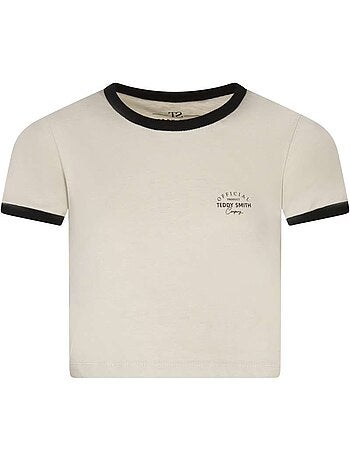 TEDDY SMITH - T-shirt coton crop top