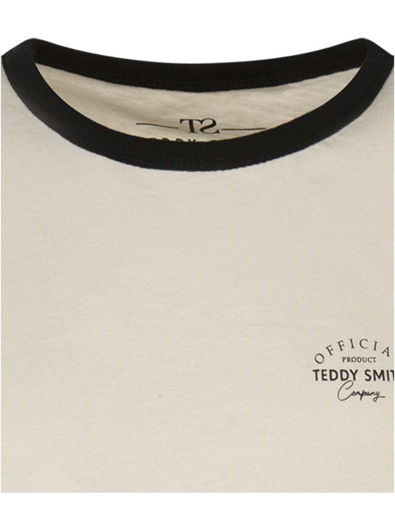 TEDDY SMITH - T-shirt coton crop top Beige - Kiabi