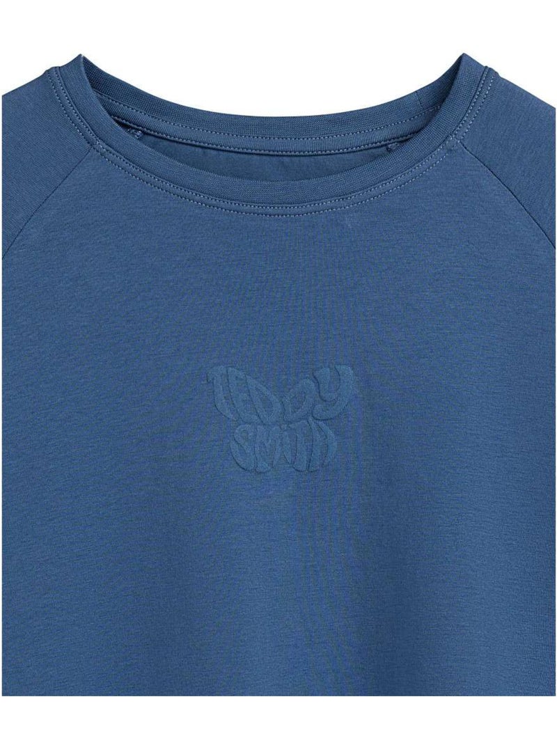 TEDDY SMITH - Top coton manches longues Bleu - Kiabi