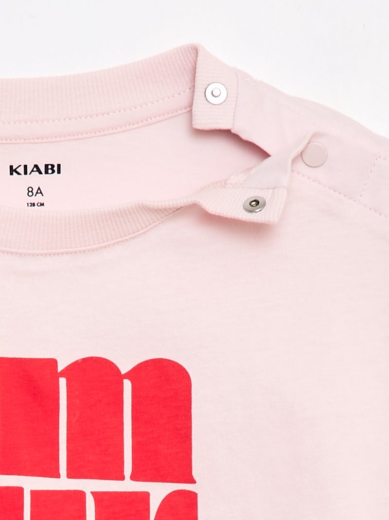 Tee-shirt - Collection facile à enfiler Rose - Kiabi