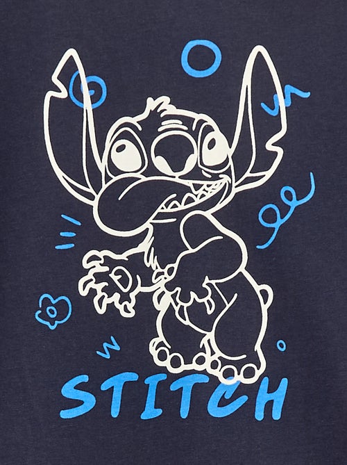 Tee-shirt à capuche 'Stitch' - Kiabi