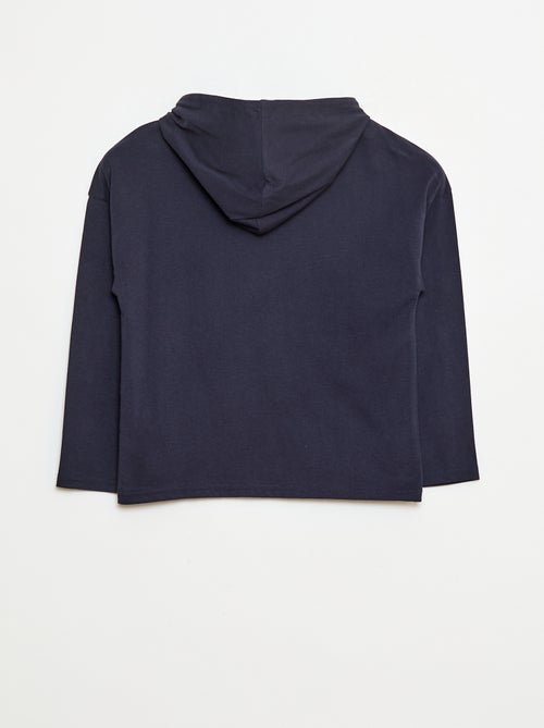 Tee-shirt à capuche 'Stitch' - Kiabi