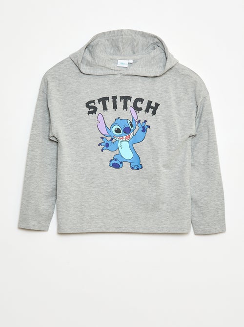 Tee-shirt à capuche 'Stitch' - Kiabi