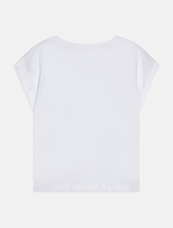 Tee shirt à détail strass