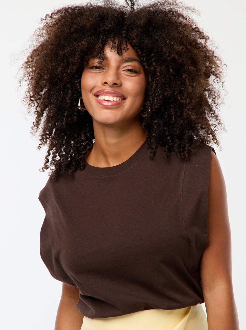 Haut / T-Shirt Femme Couleur Beige Taille L - Neuf Sans étiquettes
