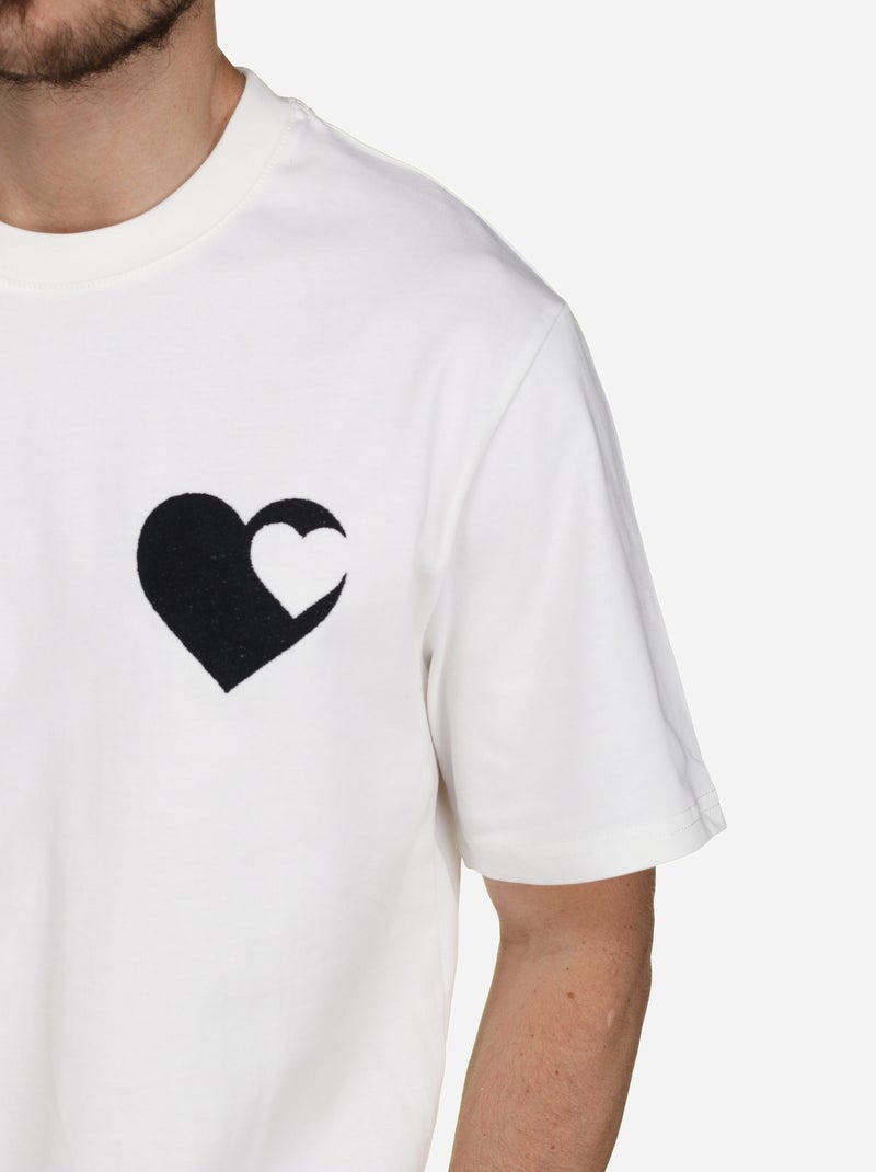 Tee Shirt à logo - Frilivin Blanc - Kiabi
