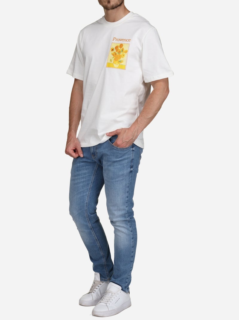 Tee Shirt à logo - Frilivin Blanc - Kiabi