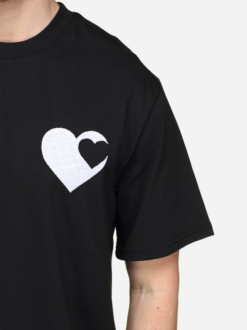 Tee Shirt à logo - Frilivin Noir - Kiabi