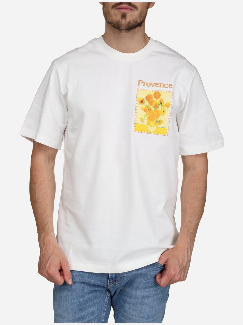 Tee Shirt à logo Blanc - Kiabi