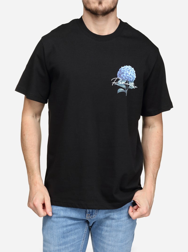 Tee Shirt à logo Noir - Kiabi