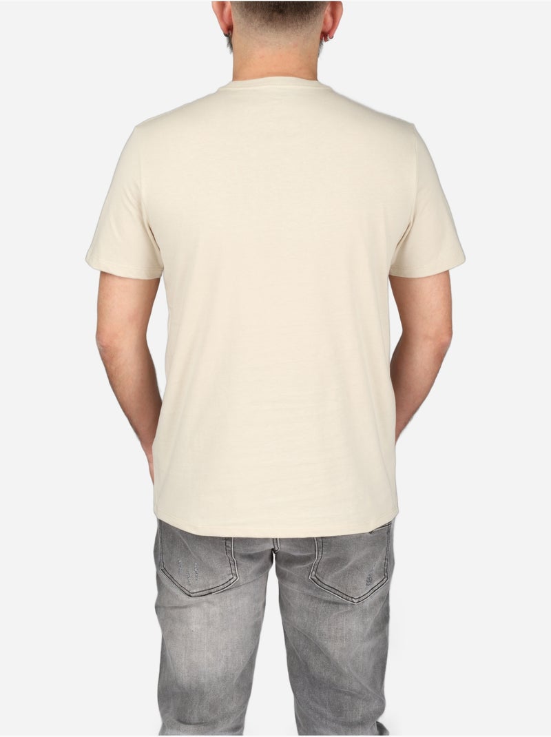 Tee Shirt à manches courtes - Calvin Klein Beige - Kiabi