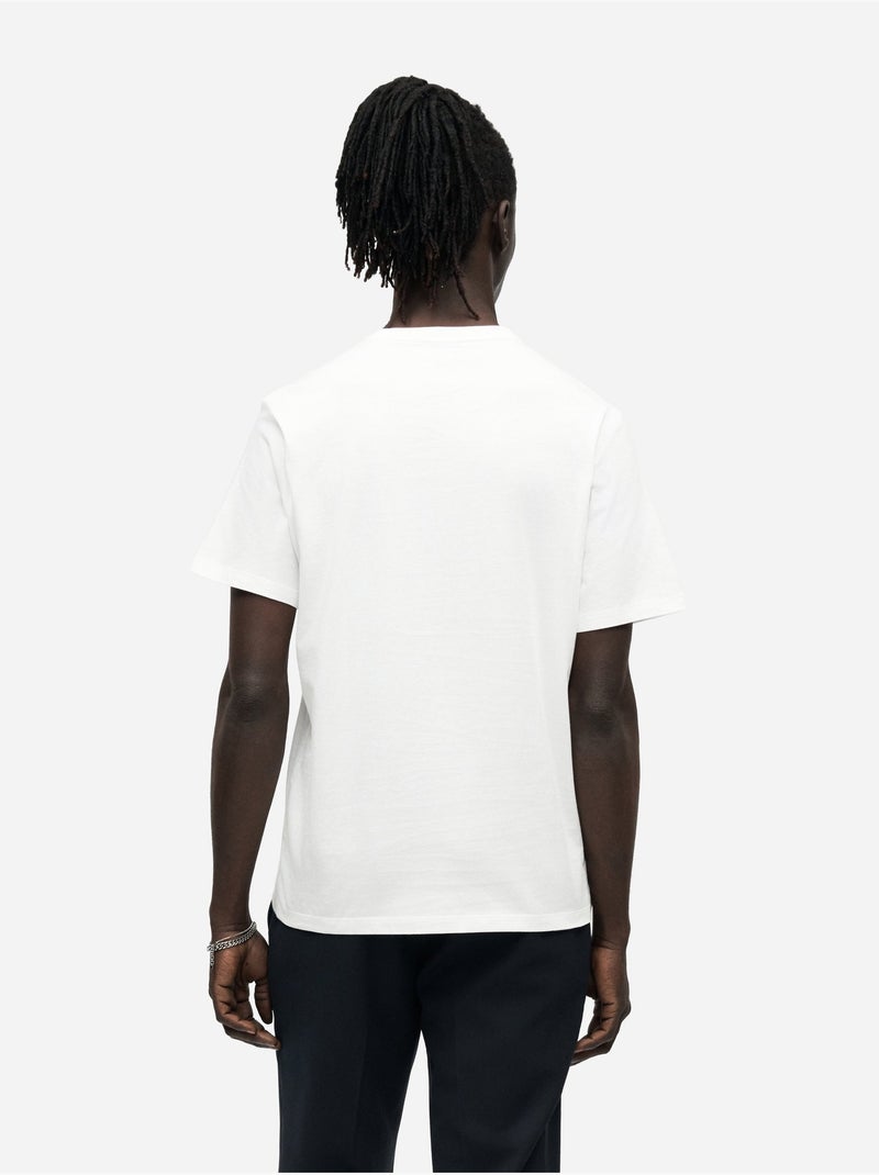 Tee Shirt à manches courtes - Calvin Klein Blanc - Kiabi