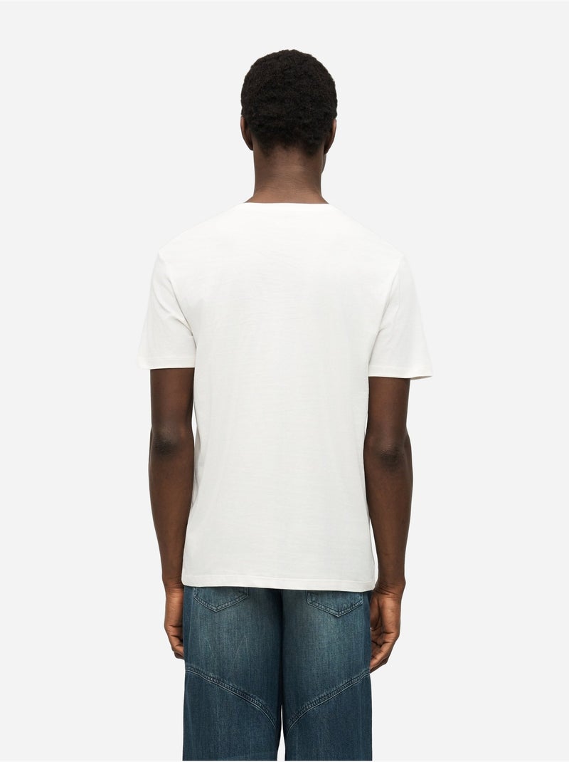Tee Shirt à manches courtes - Calvin Klein Blanc - Kiabi