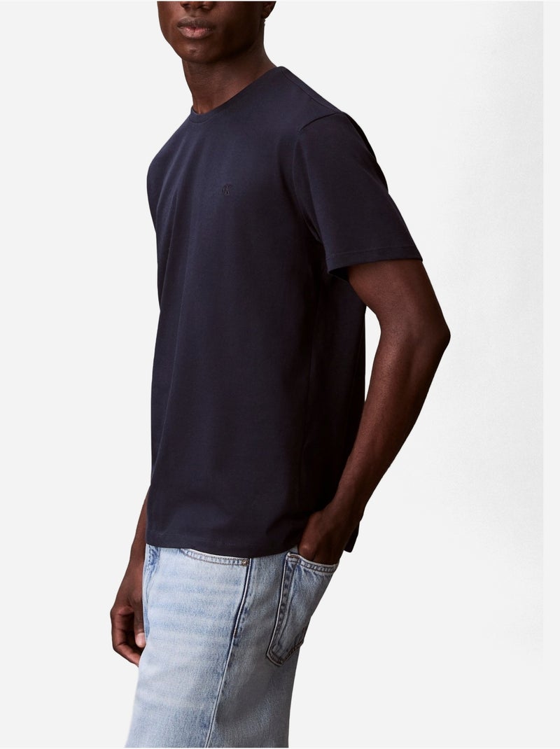 Tee Shirt à manches courtes - Calvin Klein Bleu foncé - Kiabi