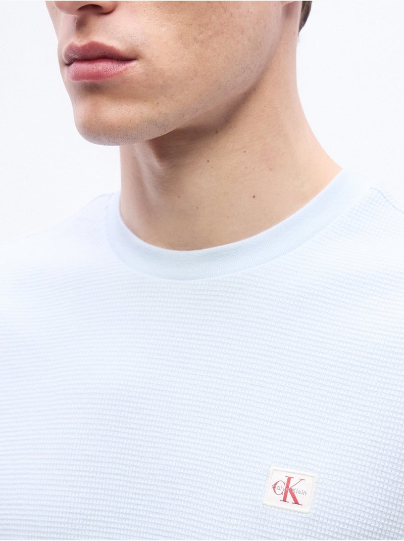 Tee Shirt à manches courtes - Calvin Klein Bleu - Kiabi