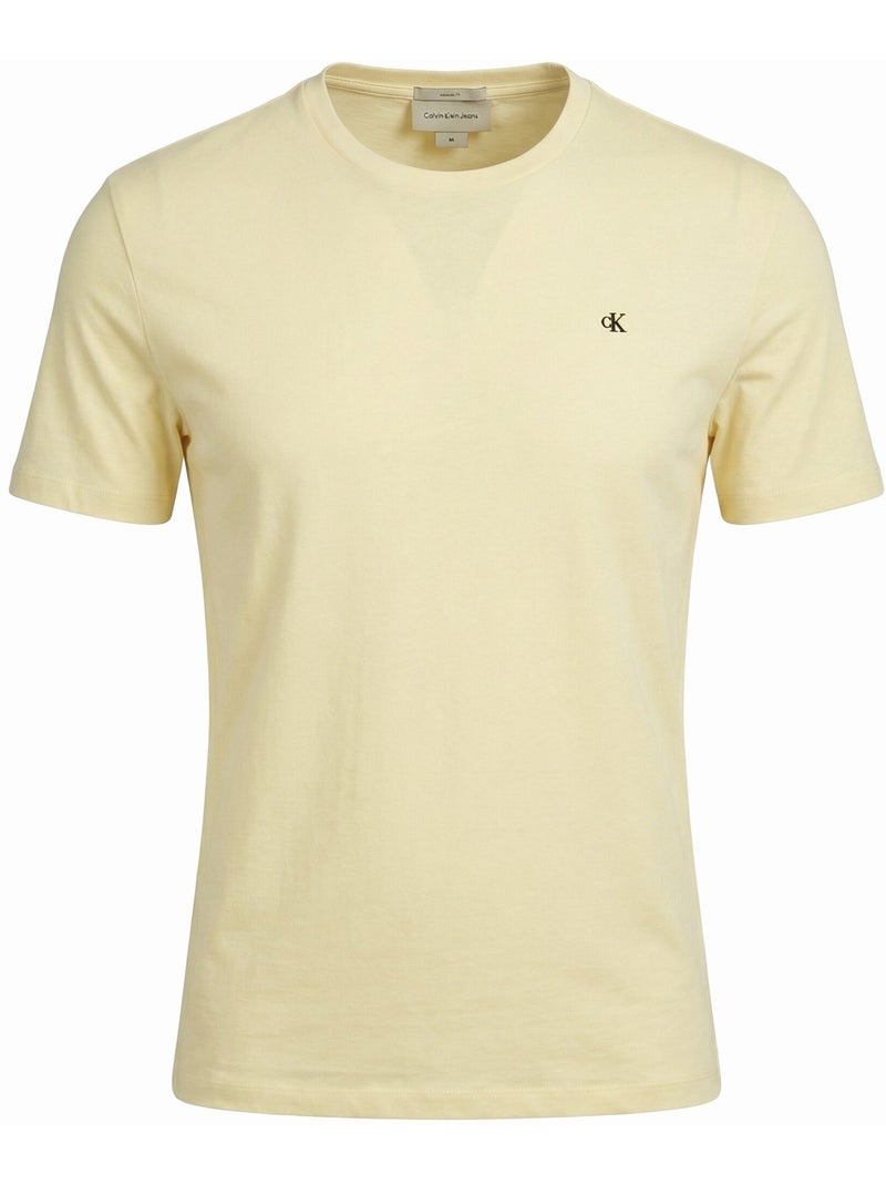Tee Shirt à manches courtes - Calvin Klein Jaune - Kiabi