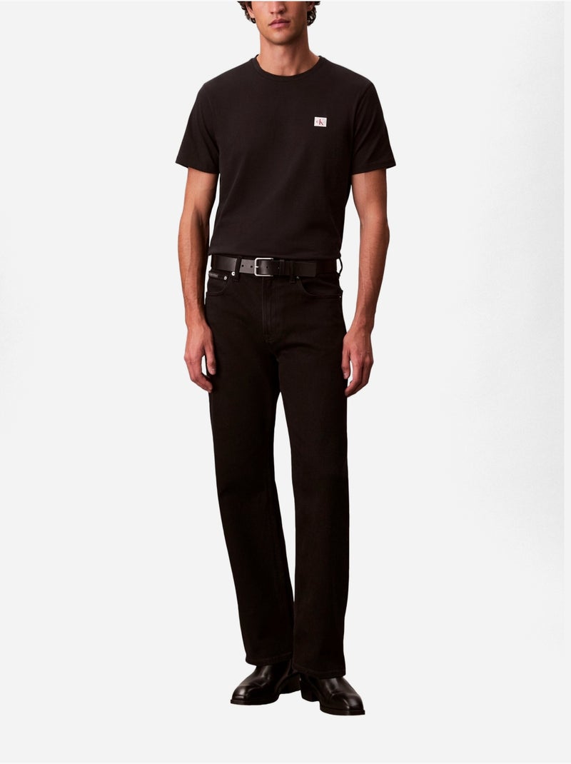 Tee Shirt à manches courtes - Calvin Klein Noir - Kiabi