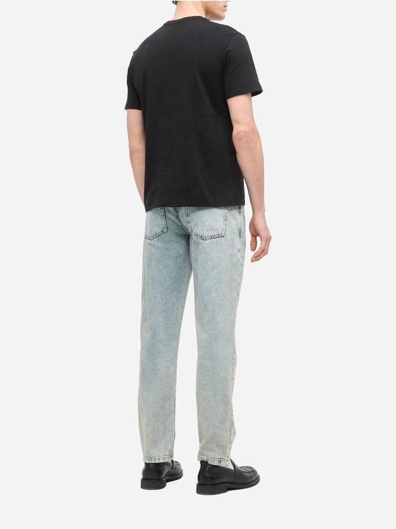Tee Shirt à manches courtes - Calvin Klein Noir - Kiabi
