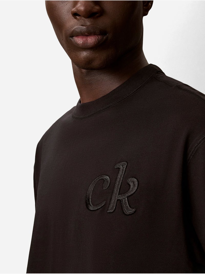 Tee Shirt à manches courtes - Calvin Klein Noir - Kiabi