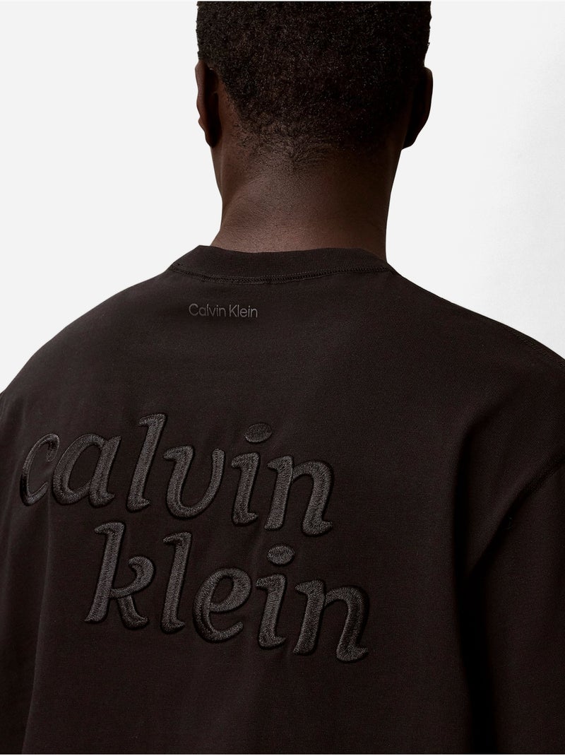Tee Shirt à manches courtes - Calvin Klein Noir - Kiabi