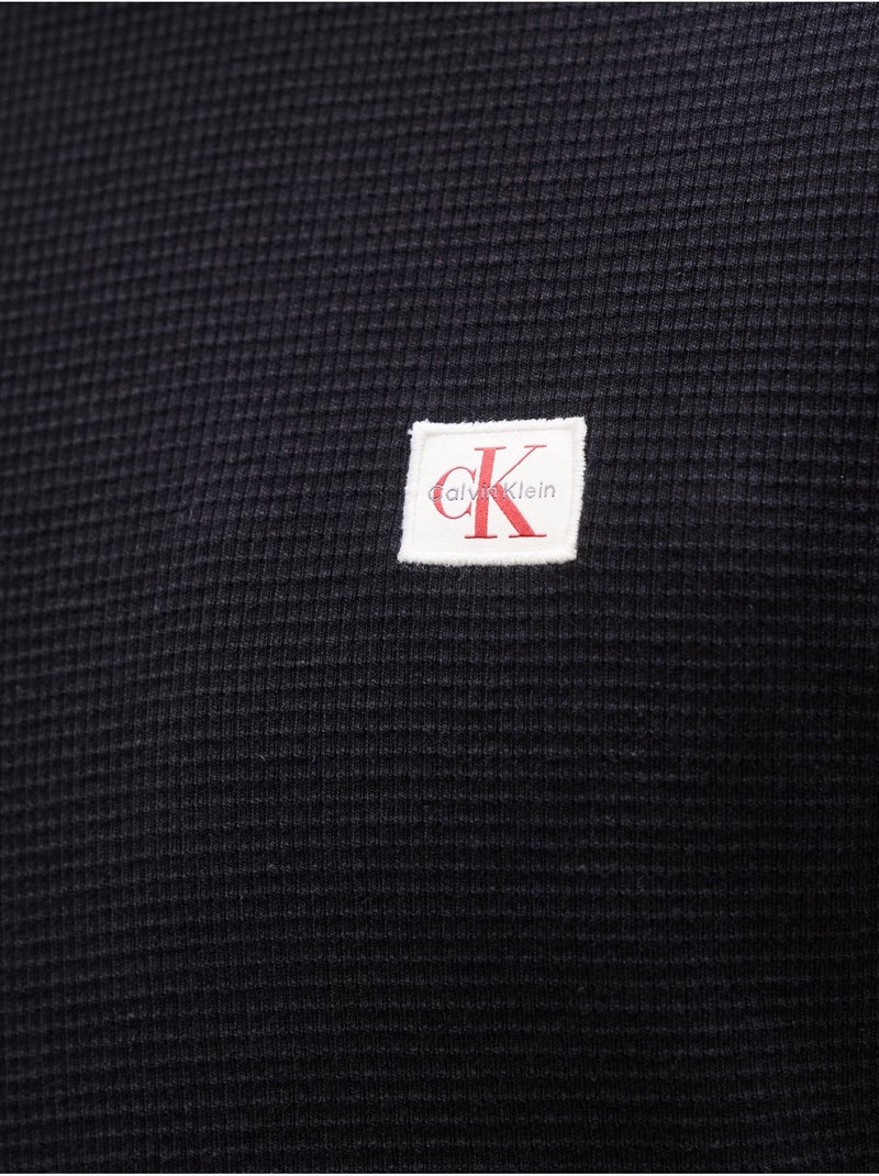 Tee Shirt à manches courtes - Calvin Klein Noir - Kiabi
