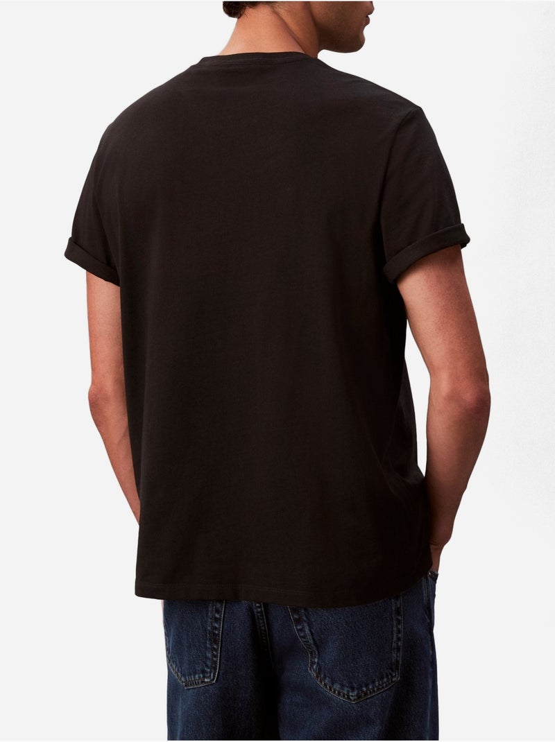 Tee Shirt à manches courtes - Calvin Klein Noir - Kiabi