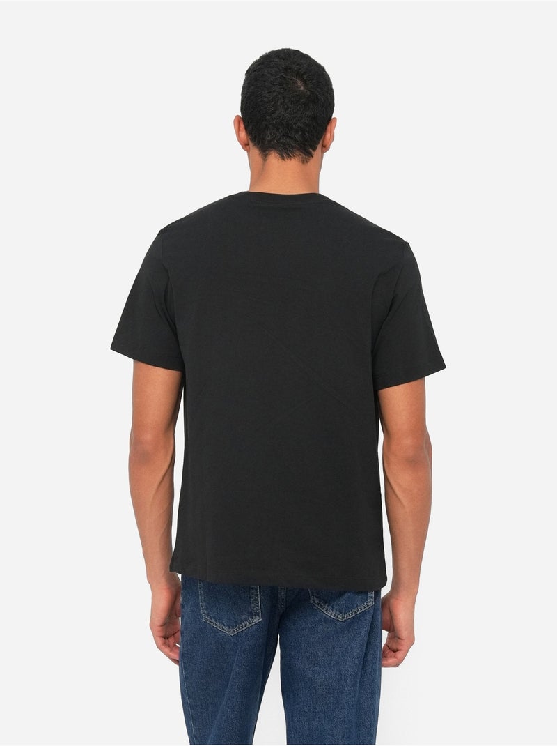Tee Shirt à manches courtes - Calvin Klein Noir - Kiabi