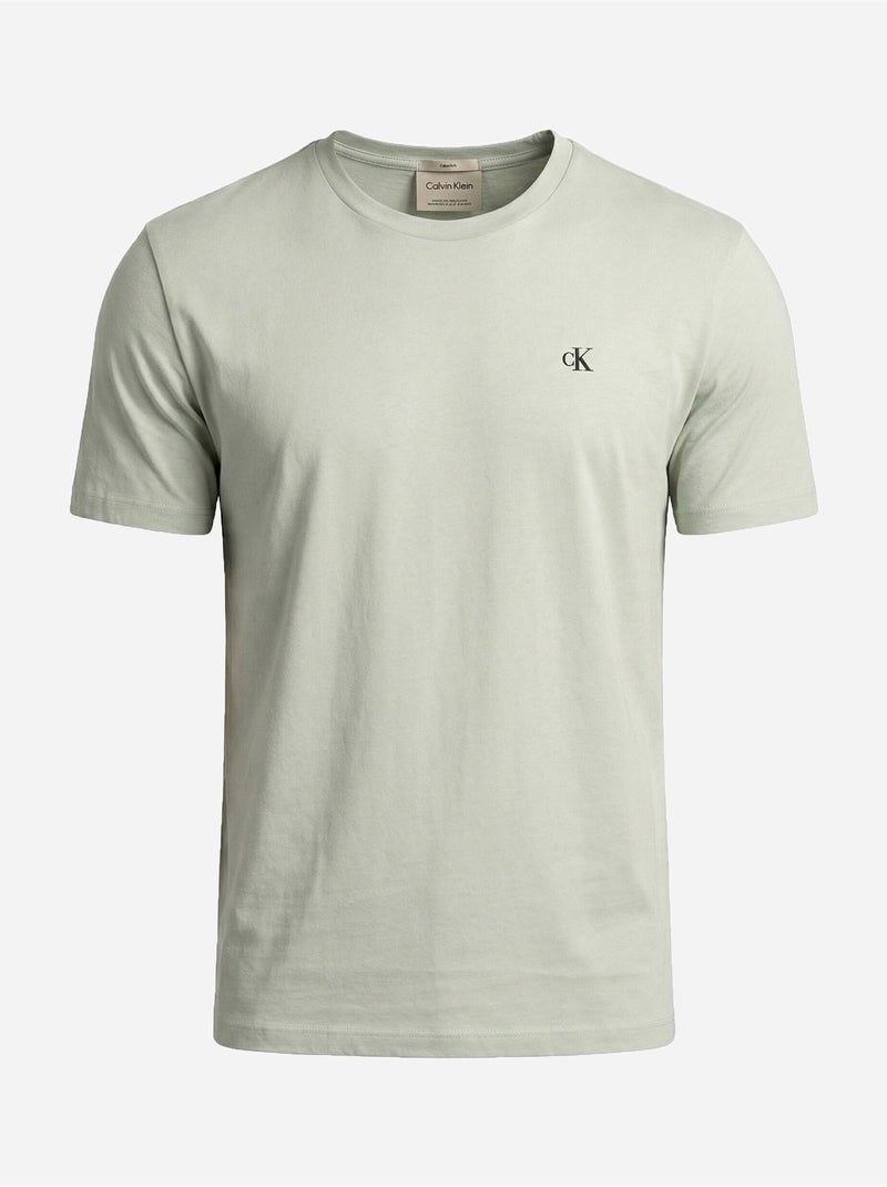Tee Shirt à manches courtes - Calvin Klein Vert - Kiabi