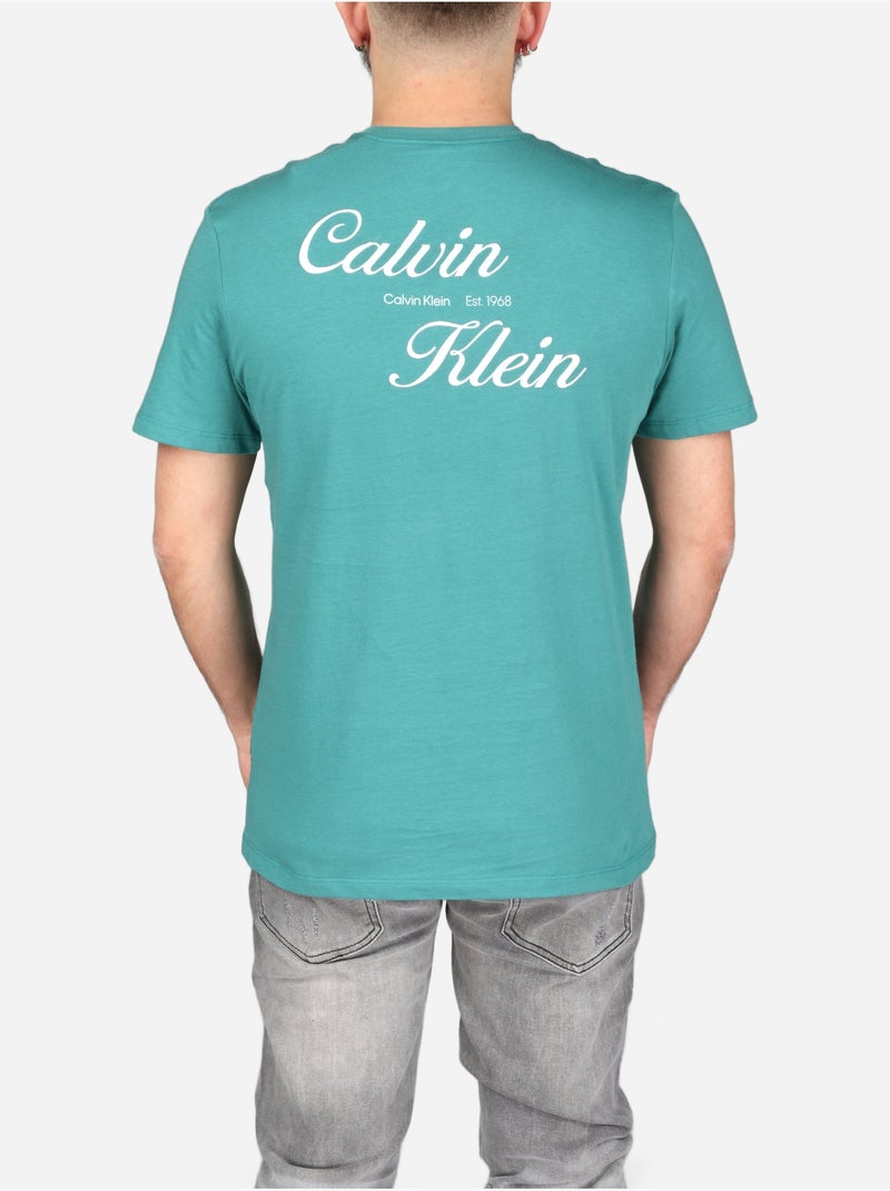 Tee Shirt à manches courtes - Calvin Klein Vert - Kiabi