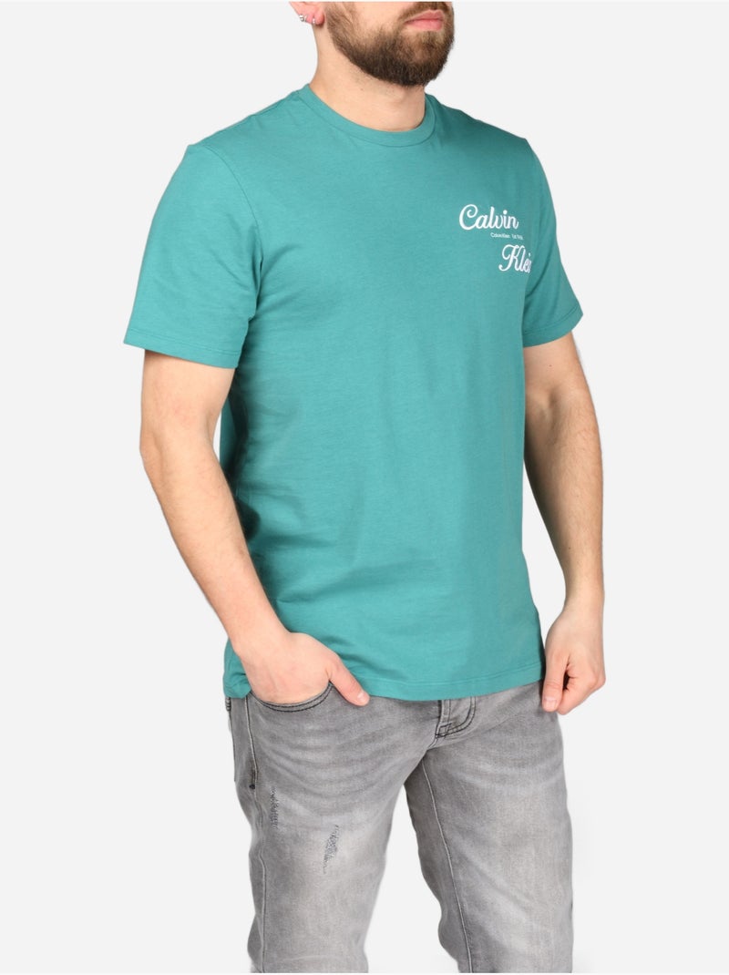 Tee Shirt à manches courtes - Calvin Klein Vert - Kiabi