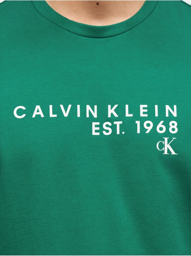 Tee Shirt à manches courtes - Calvin Klein Vert - Kiabi