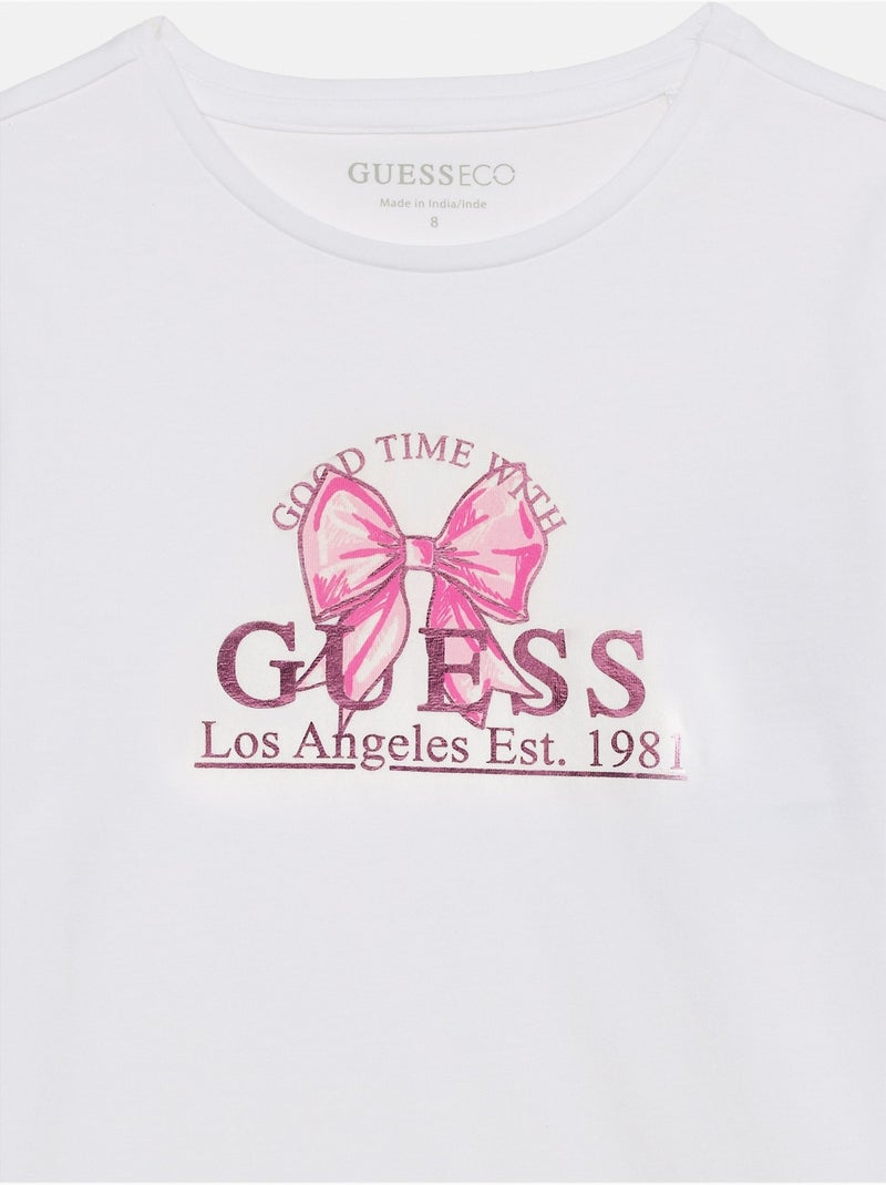 Tee shirt à manches courtes - Guess kids Blanc - Kiabi
