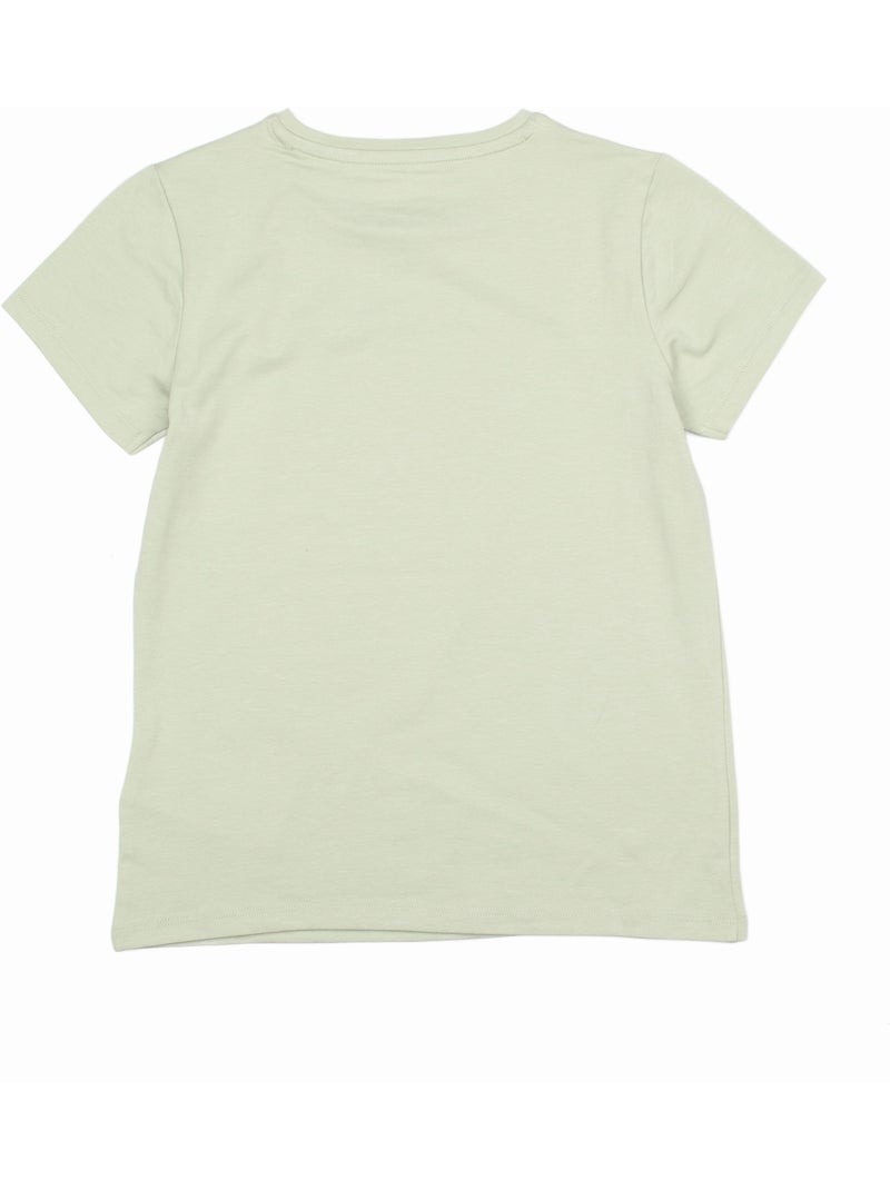 Tee shirt à manches courtes - Guess kids Vert Sauge - Kiabi